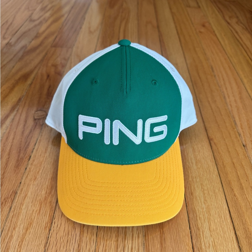 Ping Green, Yellow, & White Baseball Cap